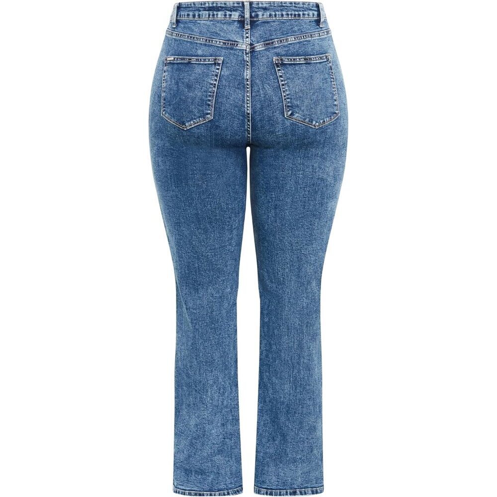 Women's Stretch Cotton Straight Jeans Plus Size Mid Rise 24 Chic Durable - Picture 7 of 7
